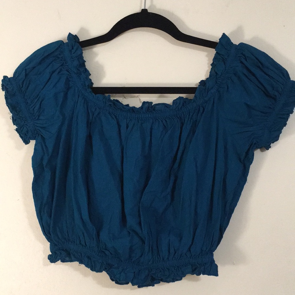🦋 Turquoise Crop Top (One size) 🦋